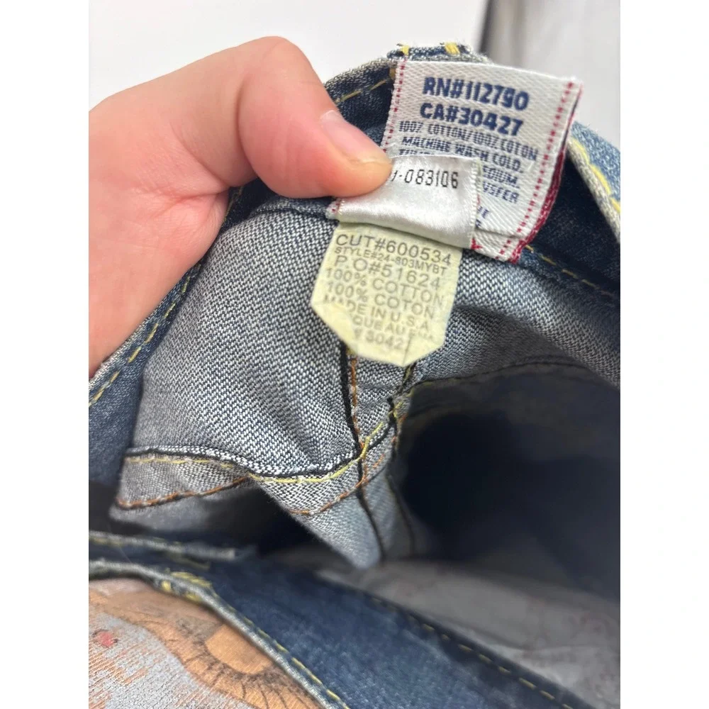 True Religion Billy Super T Jeans Men 30 Rare Y2K Blue Denim